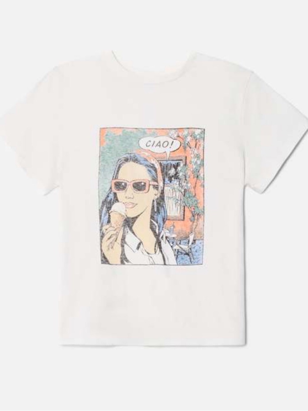 RE/DONE Classic Tee Ciao Vintage White Size XS